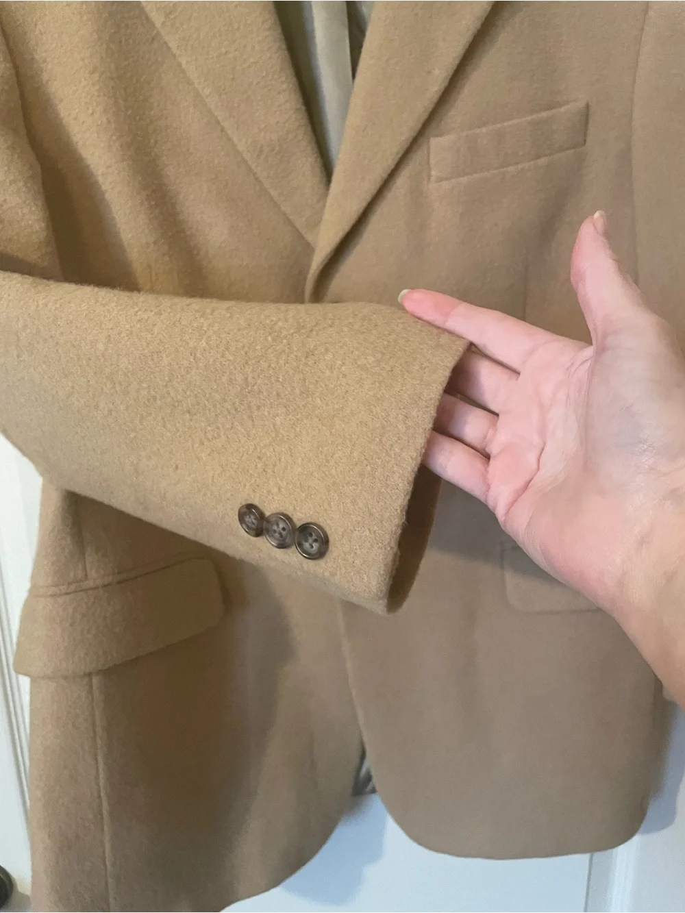Vintage Jos. A. Bank 100% Camel Hair Blazer 41R Tan Sport Coat Jacket Luxury